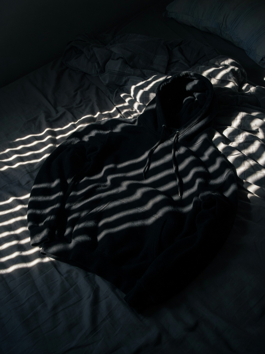 The drop on the bed